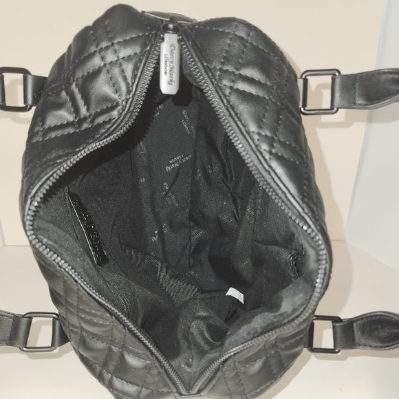 Darcy Mark's London Black Quilted Vegan Leather Satchel - NWT - Picture 9 of 9
